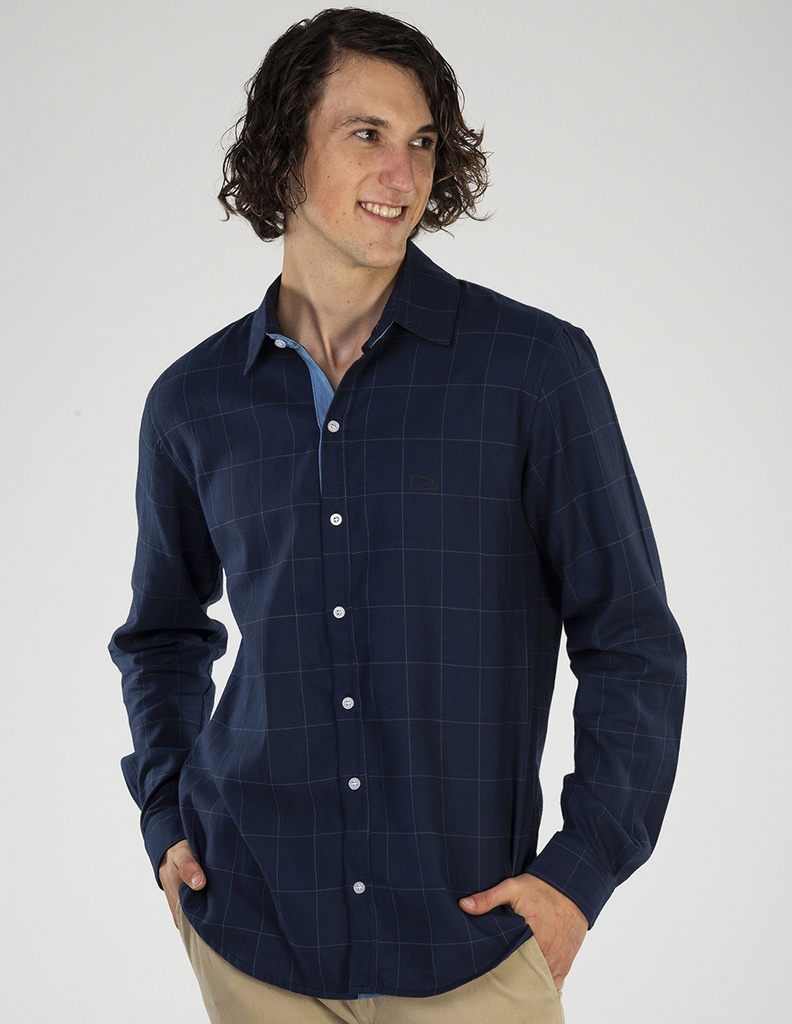 Camisa discount cuadrada hombre