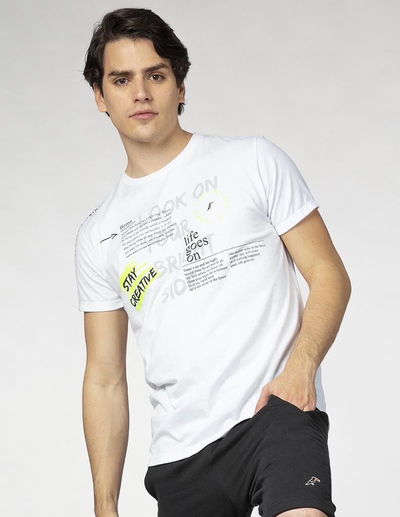 Playera Hombre Estampada Air Graphic