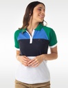 Playera Polo Mujer Bloques Magic Ranglan Sleeves