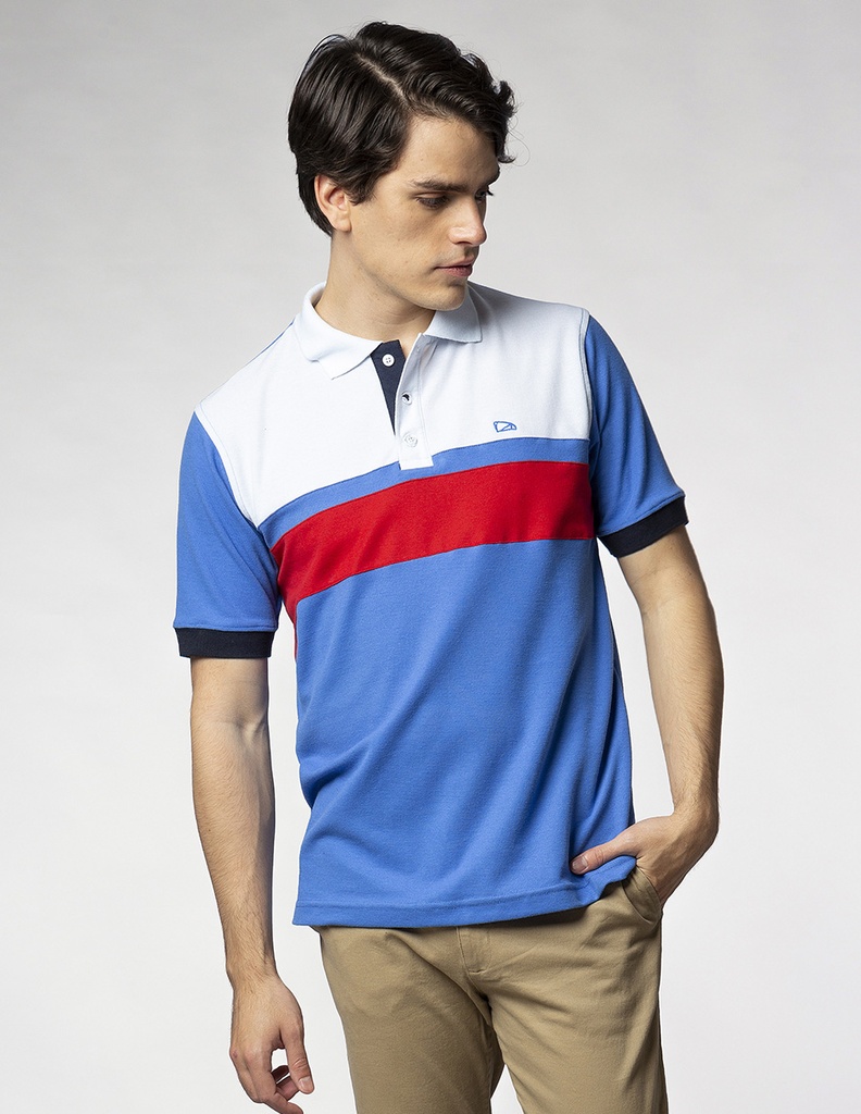 Playera Polo Hombre Sport Block Polo