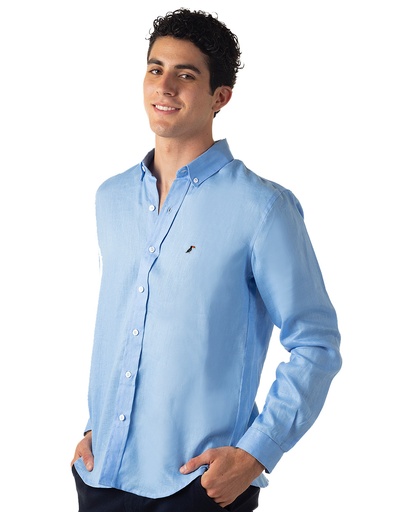 Camisa Hombre Manga Larga Linen Shirt