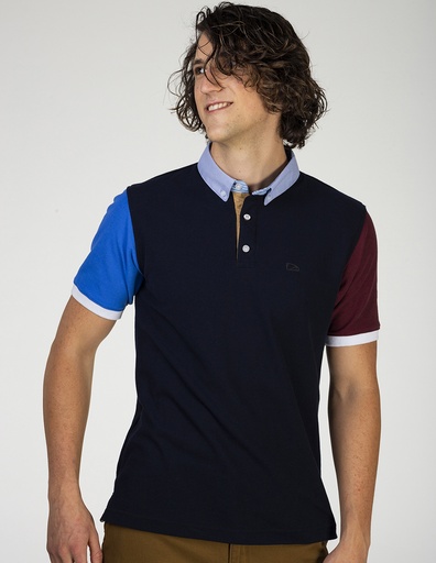 Playera Polo Hombre Bloques Magic Sleeves 4.0