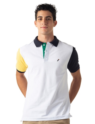 Playera Polo Hombre Bloques Magic Sleeves 5.0